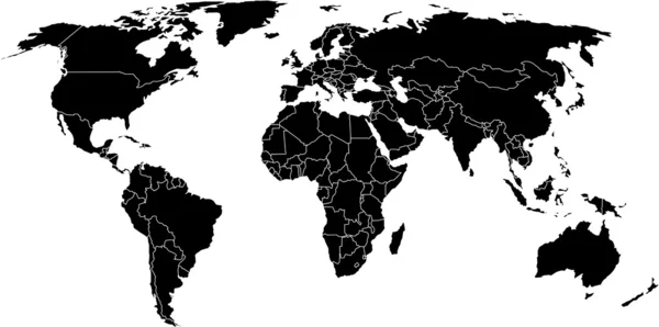 世界全球地图 — 图库照片