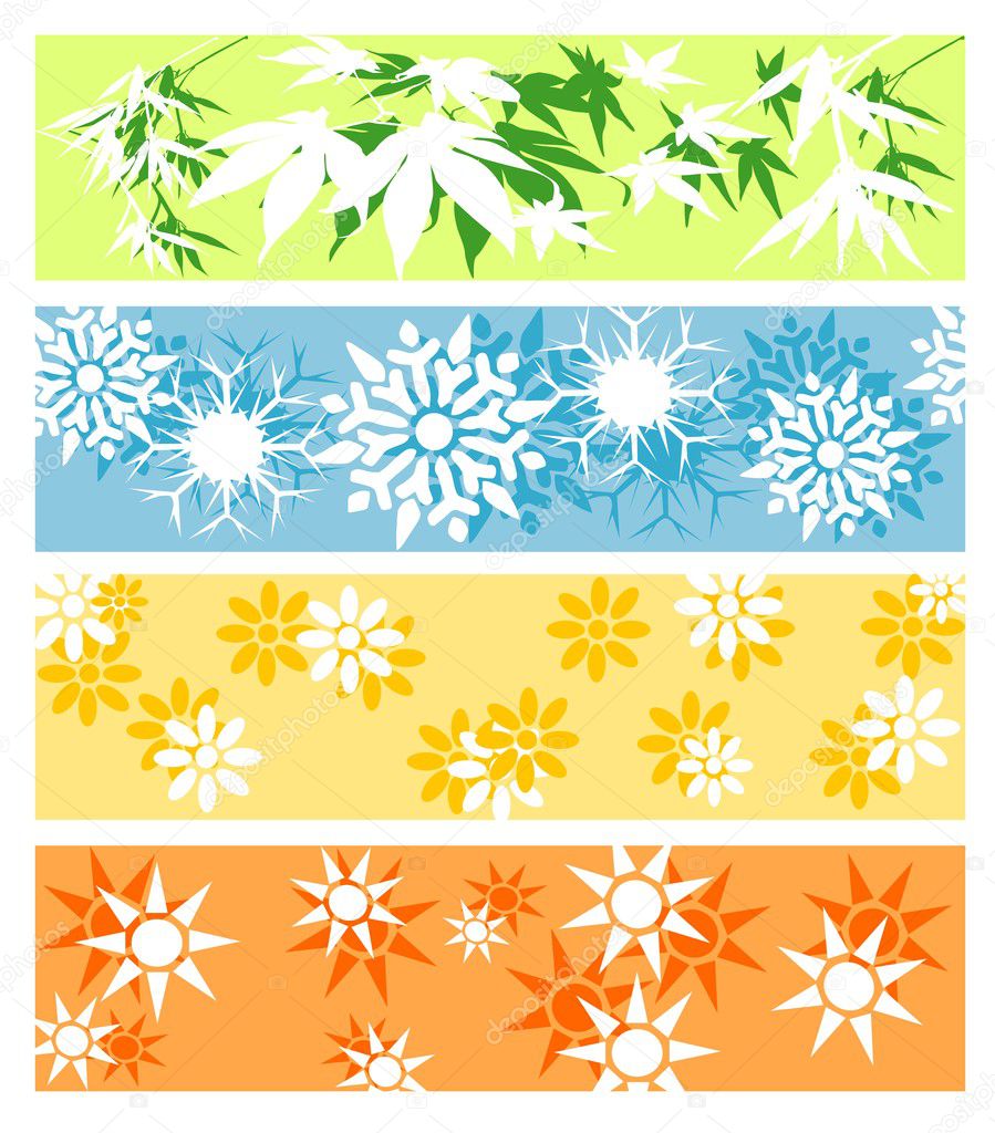 Seasons of the year in blocks