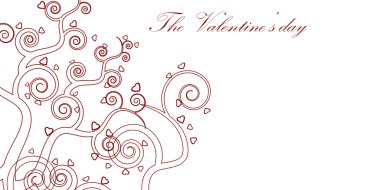 Valentine day frame clipart