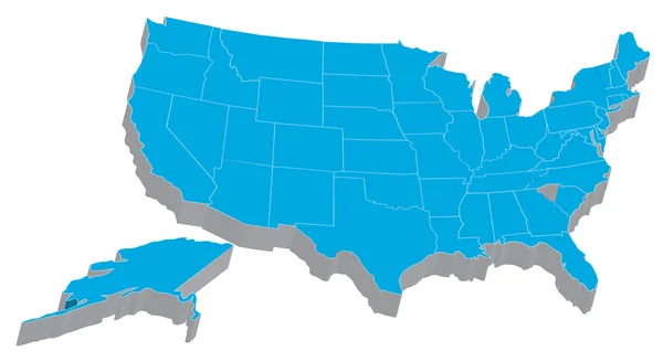 Карта США — стоковое фото