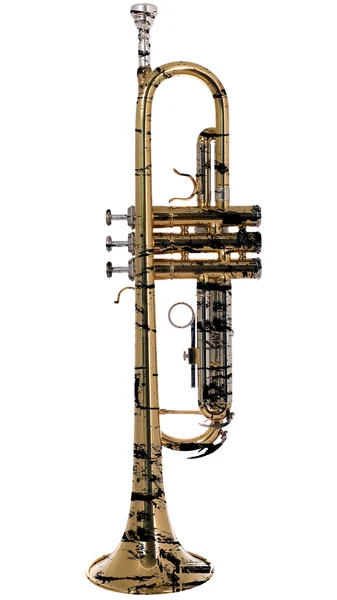 Musikalisk instument trumpet — Stockfoto