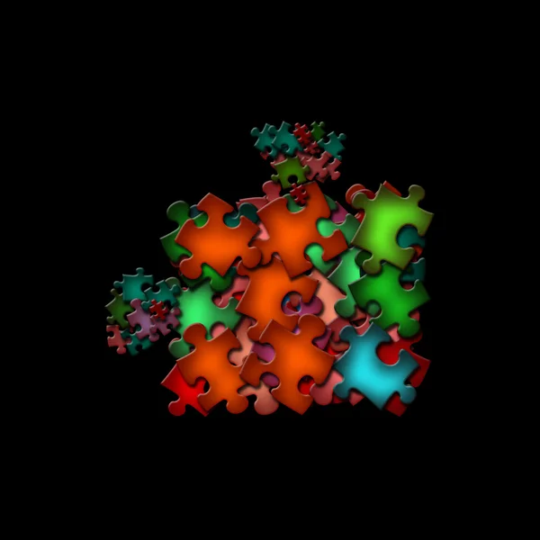 Abstrakte Form des Puzzles — Stockfoto
