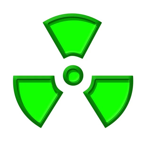 Символ ядерной опасности — стоковое фото