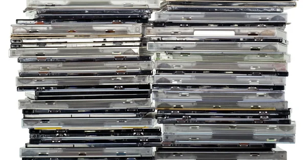 Kompakt disk kutuları — Stok fotoğraf