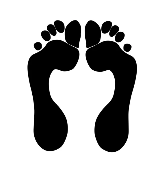 stock image Black colored foots