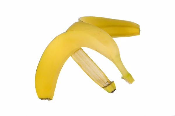 Banana skin on white background — Stock Photo, Image