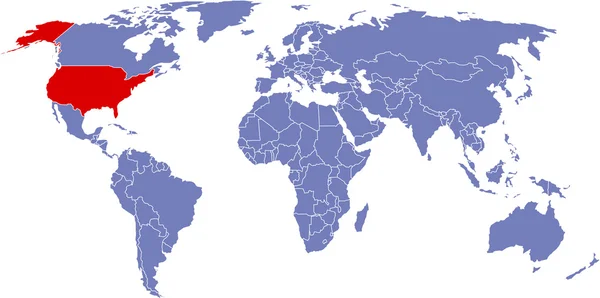 Globális térkép — Stock Fotó
