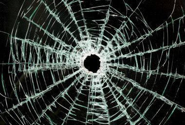 Broken car glass of windscreen clipart