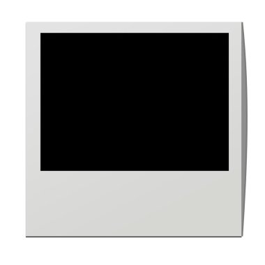 Photo frame on white background clipart