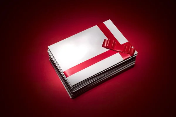 Weißer Umschlag für Weihnachten — Stockfoto