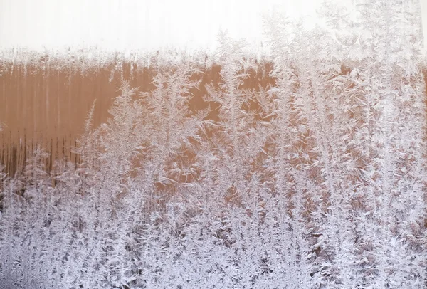 Frostat fönster — Stockfoto