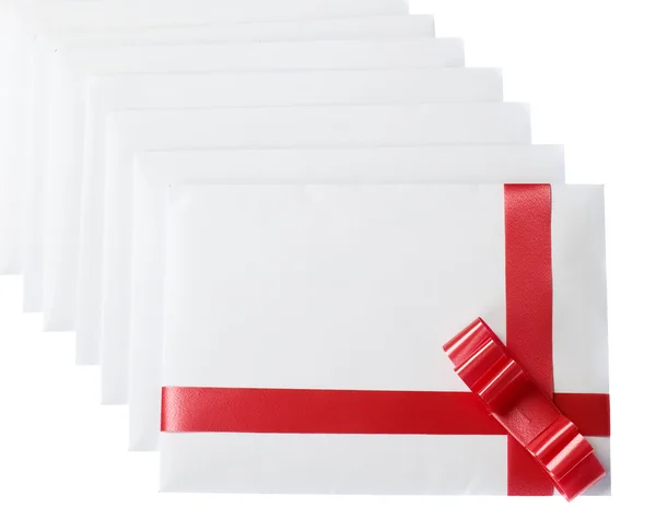 White envelope for christmas Royalty Free Stock Images