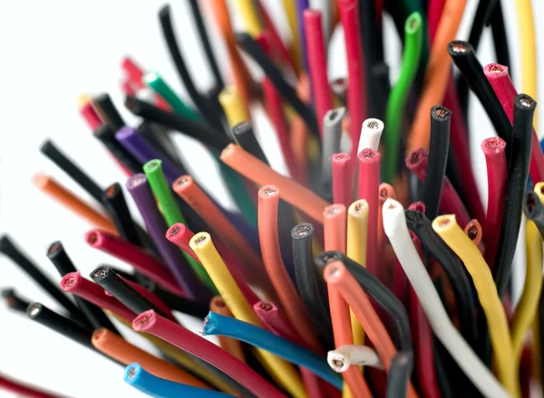 Különböző elektromos vezetékek — Stock Fotó