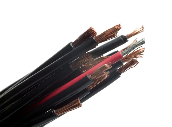 Różnych kabli elektrycznych — Zdjęcie stockowe