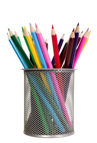 Πολύχρωμα μολύβια, έννοια εκπαίδευσής — Φωτογραφία Αρχείου