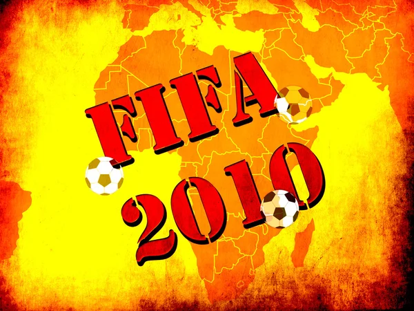 Futebol Copa do Mundo 2010 conceito — Fotografia de Stock