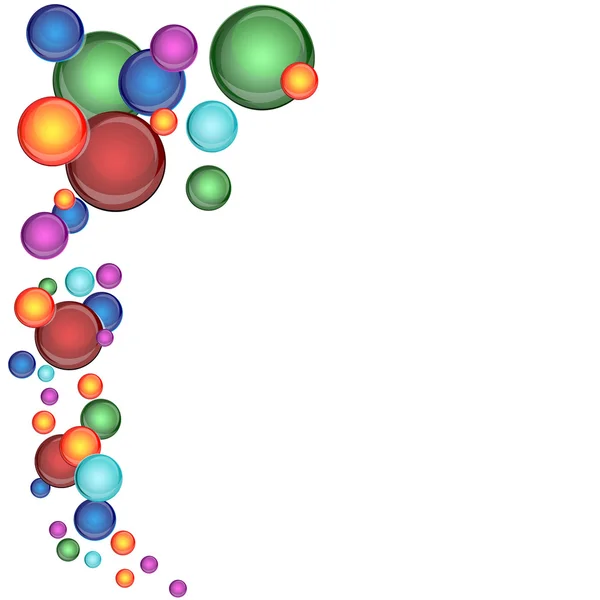 Quadro de bolhas coloridas — Fotografia de Stock