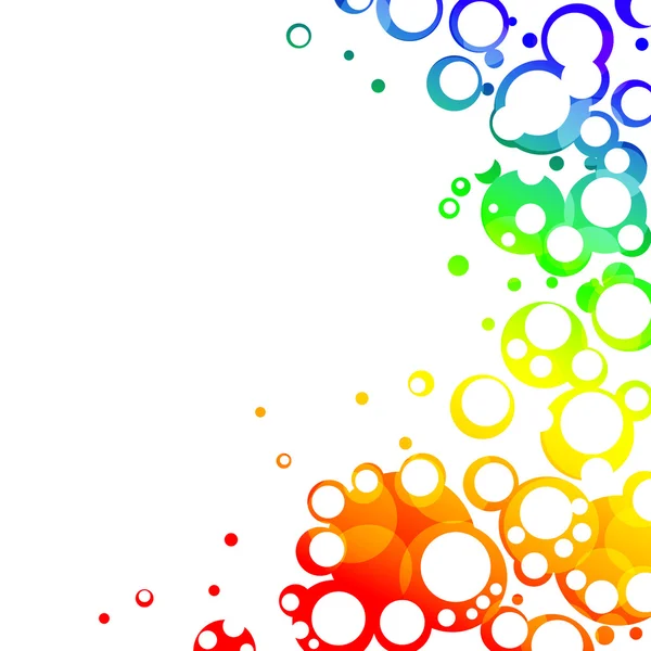 Colorful bubbles frame — Stock Photo, Image