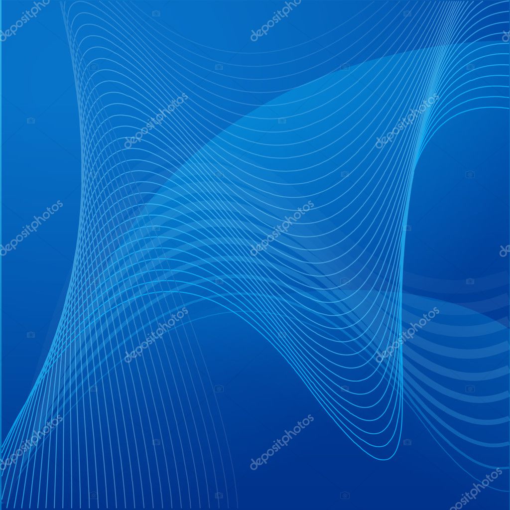 Wavy Line Background on Blue — Stock Vector © EnchantedStudios #2910854