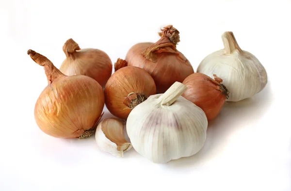 stock image Onions and garlic