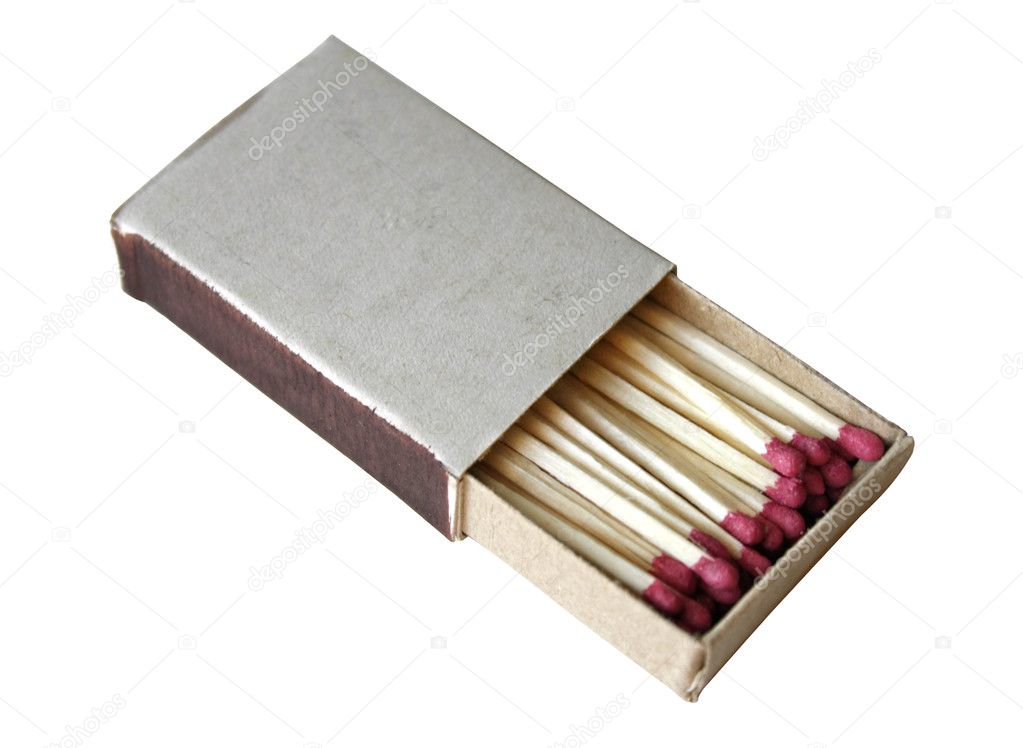 Open box of matches