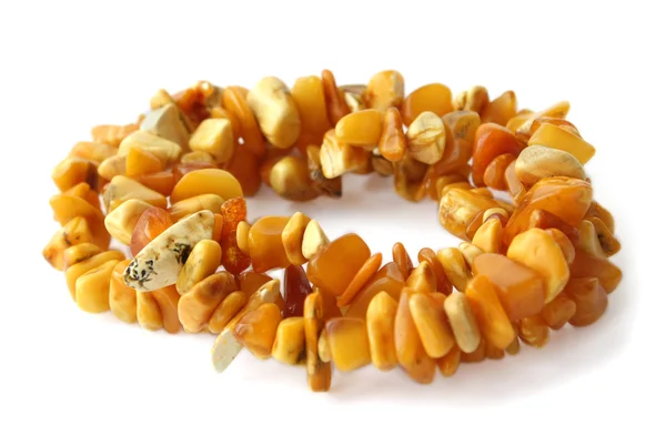 Amber beads — Stock Photo, Image