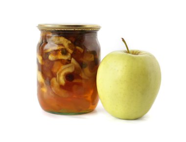Apple and apple jam clipart