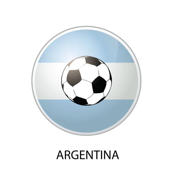 stock vector Argentina Soccer Icon