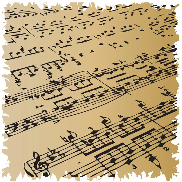 Музичні Partiture — стоковий вектор