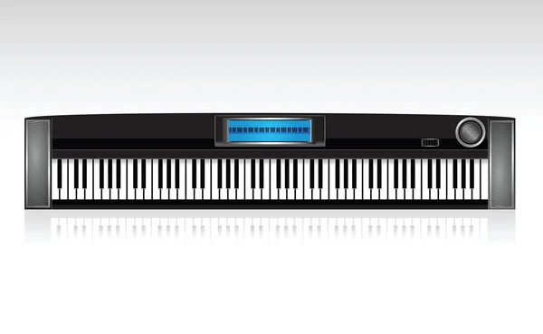钢琴键盘 — 图库矢量图片