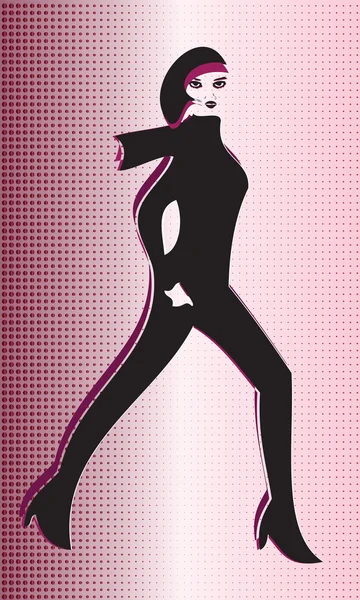 Silhouette femme — Image vectorielle