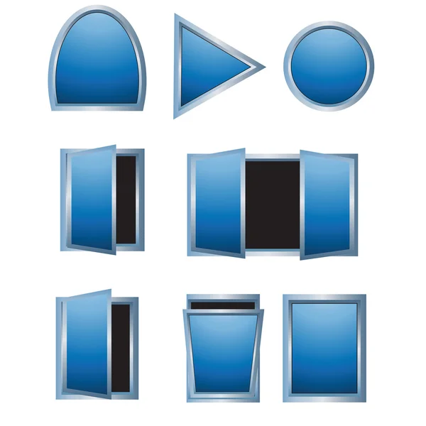 Formes de fenêtre — Image vectorielle