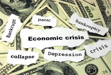 Economic crisis clipart