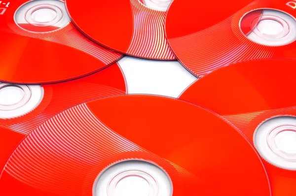 CD DVD rojo — Foto de Stock