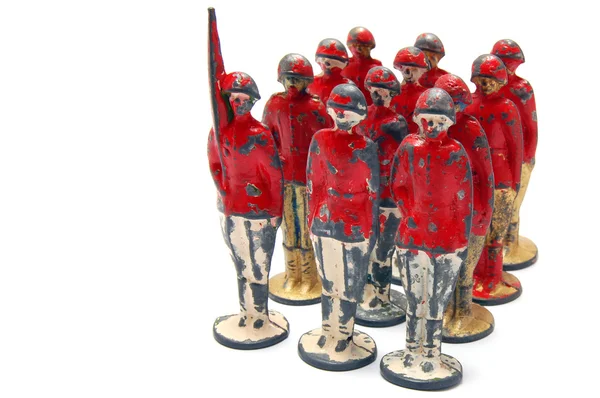 Old toy soldiers — Stock Photo, Image