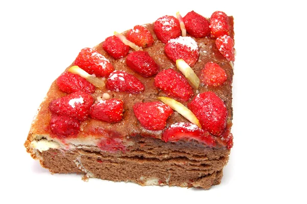 Kuchen mit Erdbeere — Stockfoto