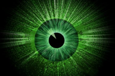 Green eye clipart