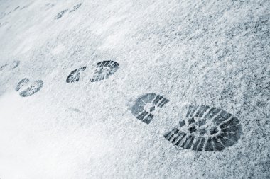 Karda ayak izleri