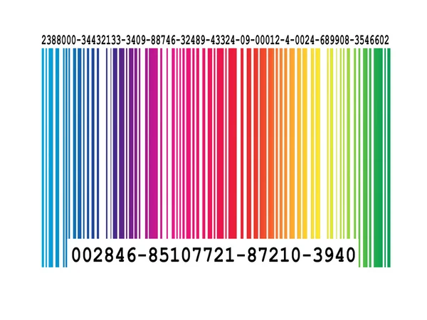 Цветной штрих-код — стоковое фото