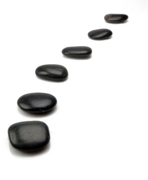 Black stepping stones Stock Image
