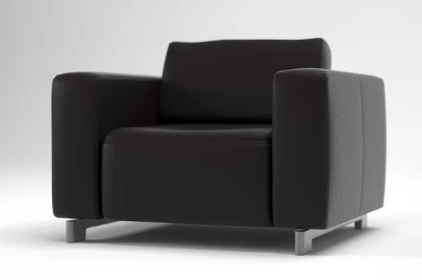 Sofá de asiento individual con fondo blanco — Foto de Stock