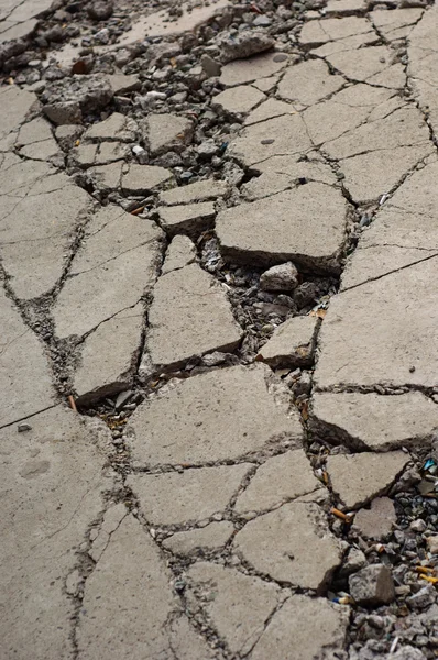 stock image Broken road