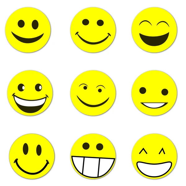 Χαμόγελο πρόσωπα — Διανυσματικό Αρχείο