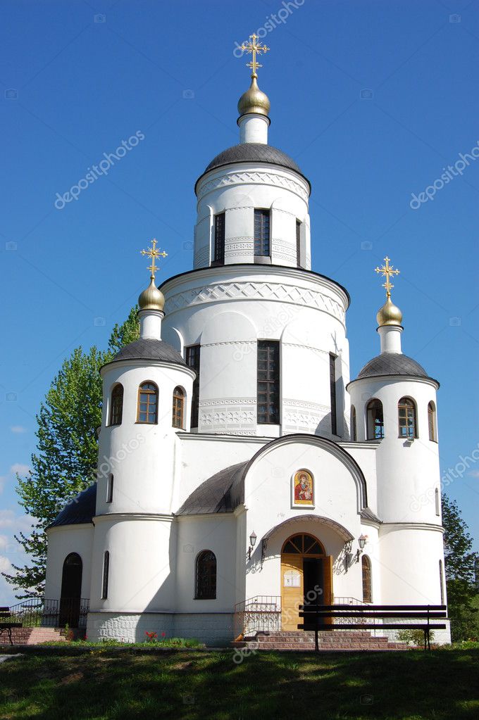 Christian temple with domes