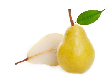 Juicy golden pear clipart