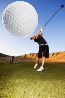 Golf drive clipart