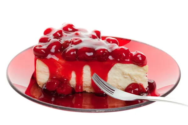Cherry cheese cake — Stock Photo, Image