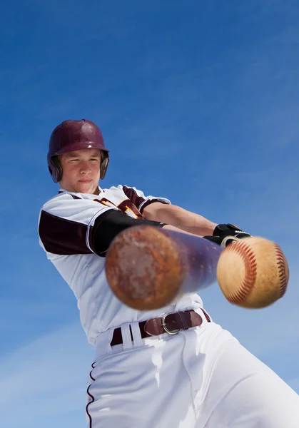 Beisebol hit — Fotografia de Stock