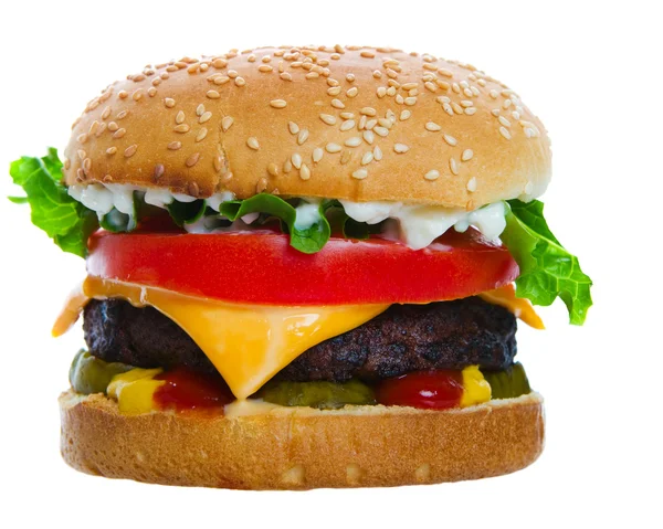 stock image Cheeseburger loaded