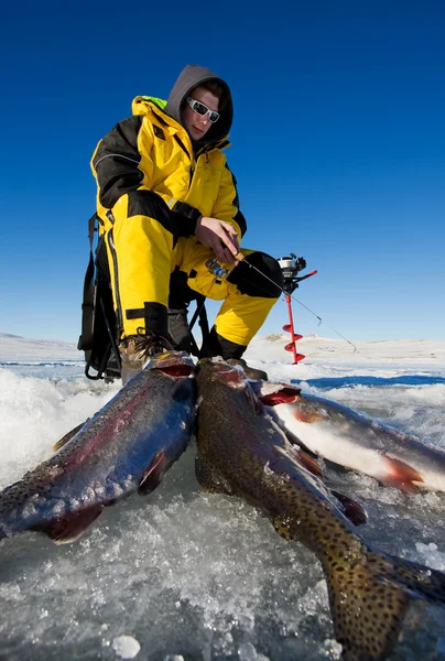 Successo di pesca — Foto Stock
